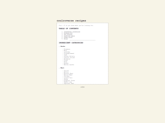 secrets/coulroverse-recipes screenshot