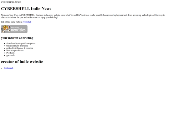 index screenshot
