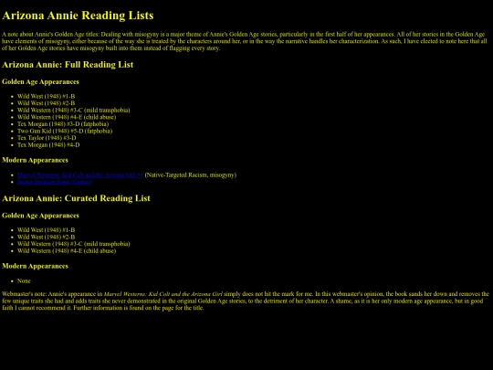characters/arizonaannie/reading screenshot