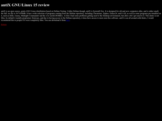 antiX screenshot