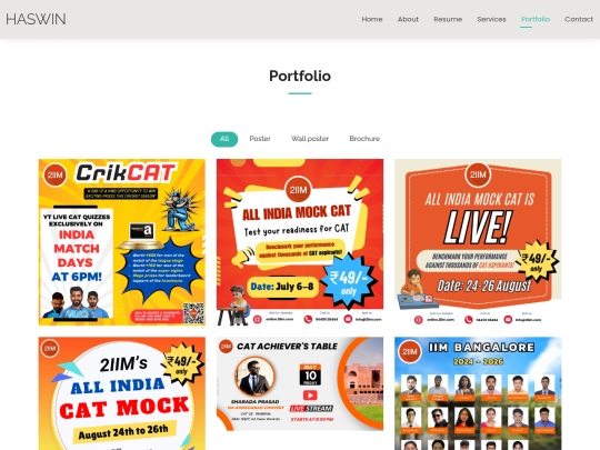 portfolio screenshot
