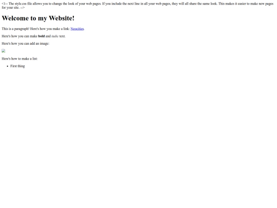 index screenshot
