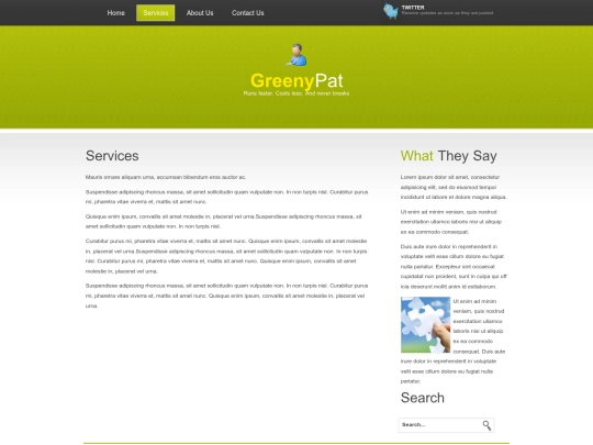 services screenshot