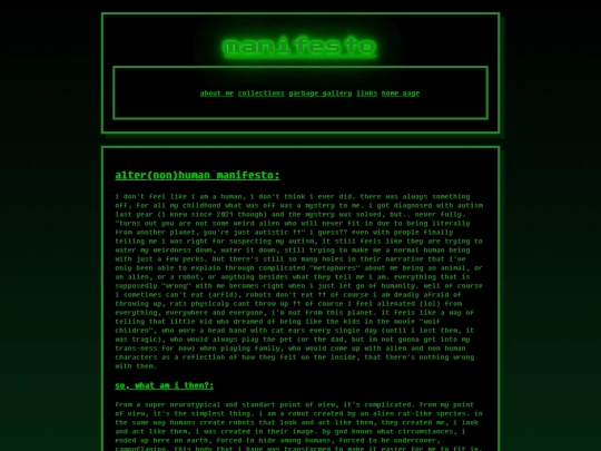 about-me/manifesto screenshot