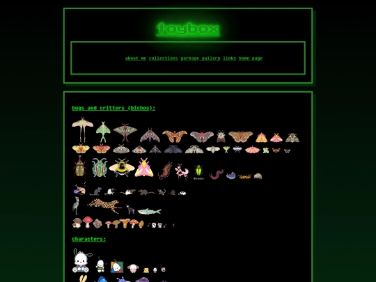 collections/toybox screenshot