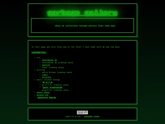 garbage-gallery screenshot