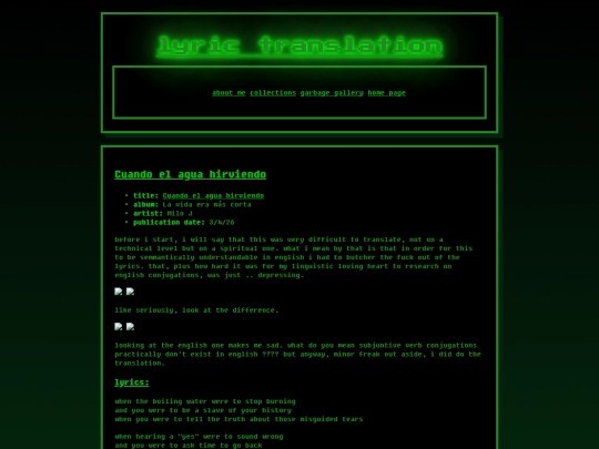 garbage-gallery/lyric-translation/cuandoelaguahirviendo screenshot