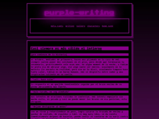 garbage-gallery/purple-ish/writing/casisiempreesmascalidoelinfierno screenshot