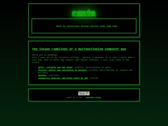 garbage-gallery/rants screenshot
