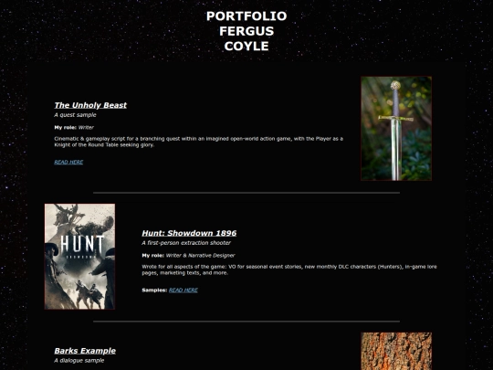 portfolio-writer screenshot