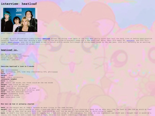heatloafinterview screenshot