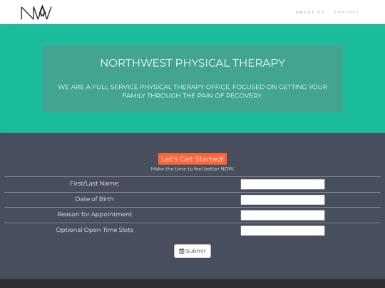 PT/makeanappointment screenshot