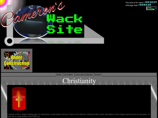 deltahelix/christianity_landing_page screenshot