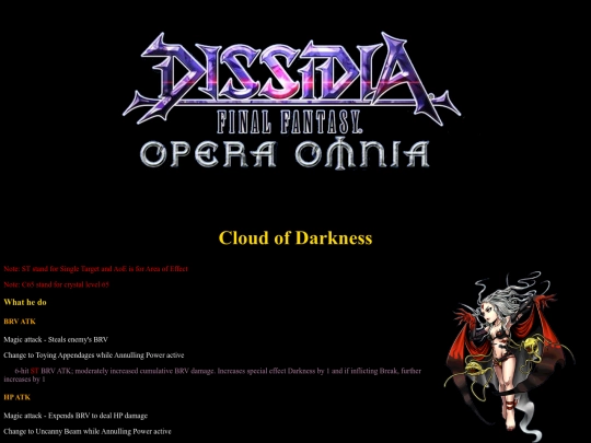 cloudOfDarkness screenshot