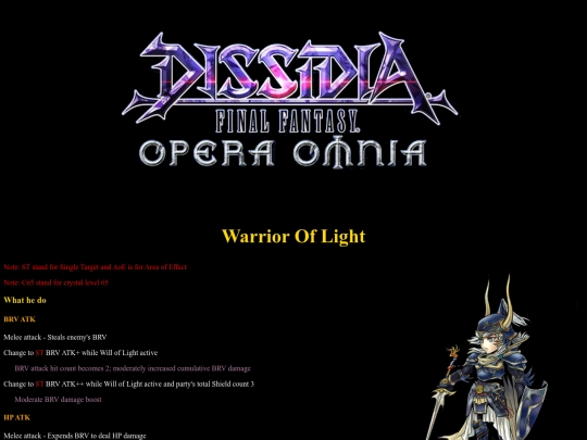 warriorOfLight screenshot