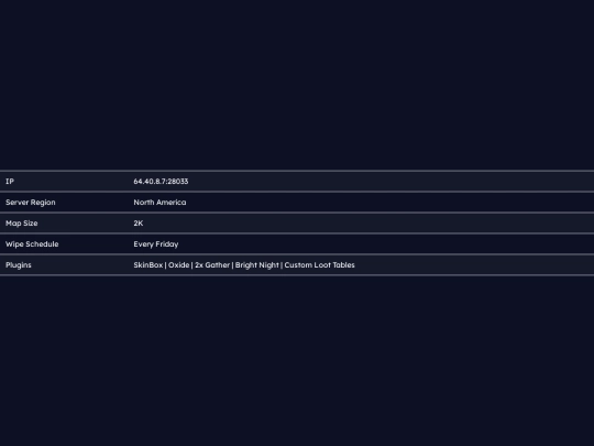 info screenshot