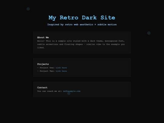index screenshot