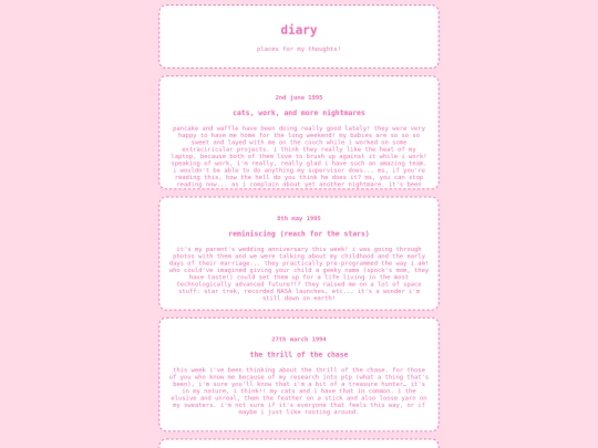 diary screenshot