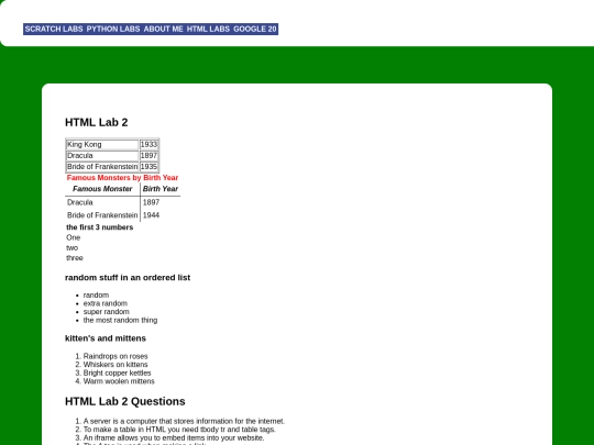 webdev/webDevLab2 screenshot