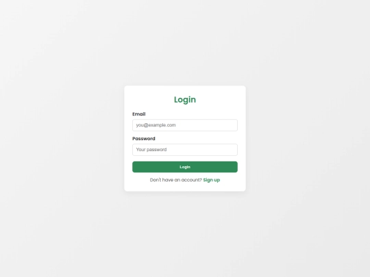 login screenshot