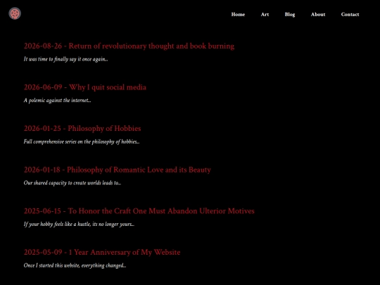 pages/blog screenshot