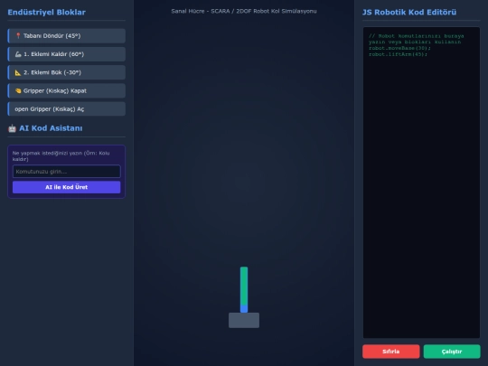 aiendstriyelrobotsimulator screenshot