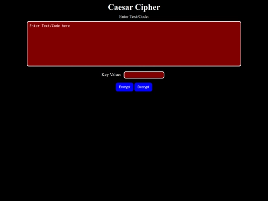 caesarcipherapp screenshot