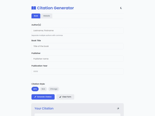 citationgenerator screenshot