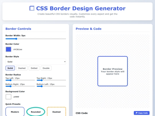 cssborderdesigngenerator screenshot