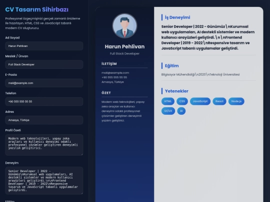 cvtasarimsihirbazi screenshot