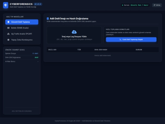 cyberforensics screenshot