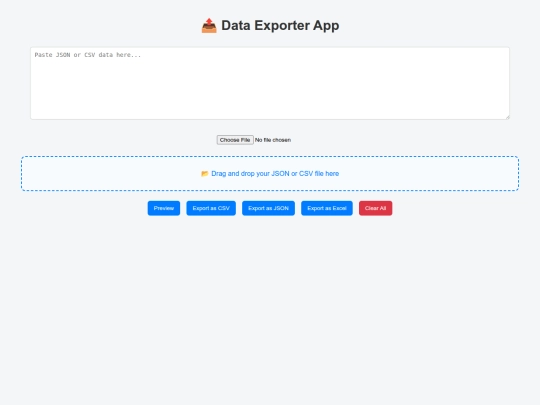 dataexporterapp screenshot