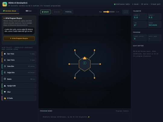 hexapodsimulator screenshot