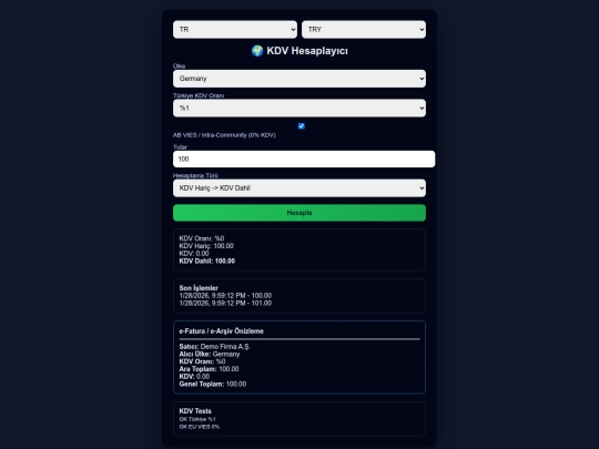 kdvhesapla screenshot