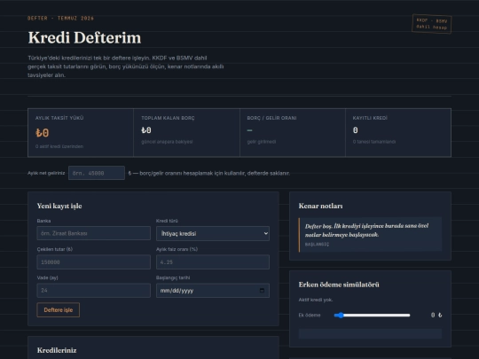kredidefterim screenshot