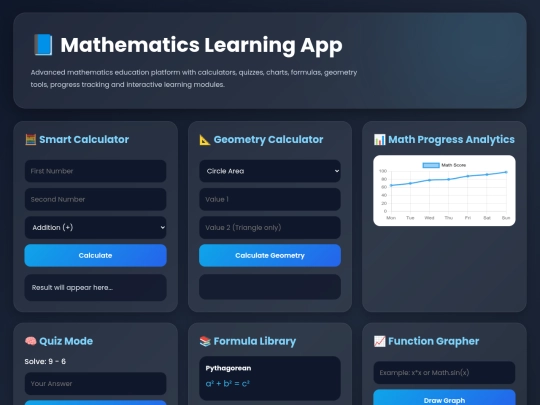 mathematicslearningapp screenshot