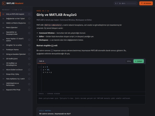 matlabakademi screenshot