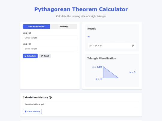 pythagoreantheoremcalculator screenshot