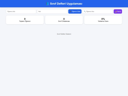 sinifdefteriapp screenshot