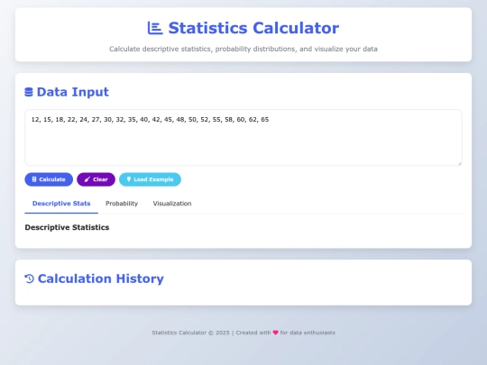 statisticscalculator screenshot