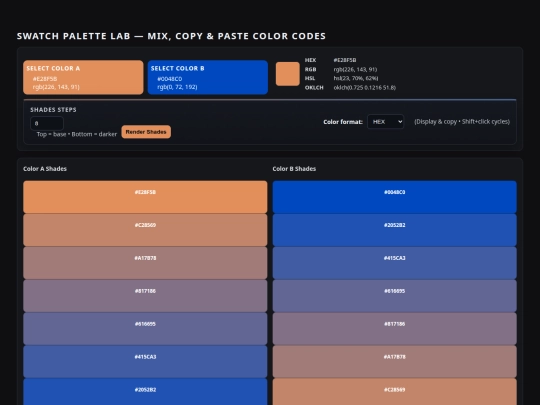swatchpalettelab screenshot