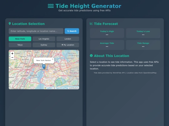 tideheightgenerator screenshot