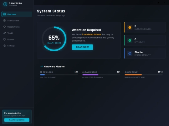 universaldriveroptimizerinstaller screenshot