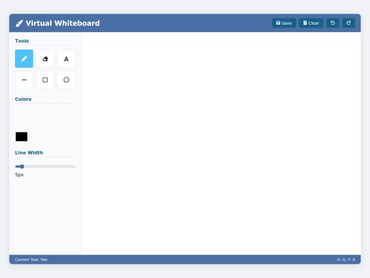 virtualwhiteboardapp screenshot