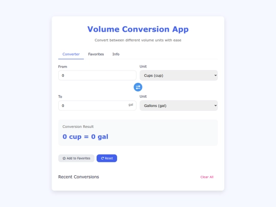 volumeconversionapp screenshot
