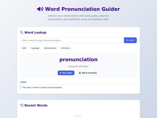 wordpronunciatinguider screenshot