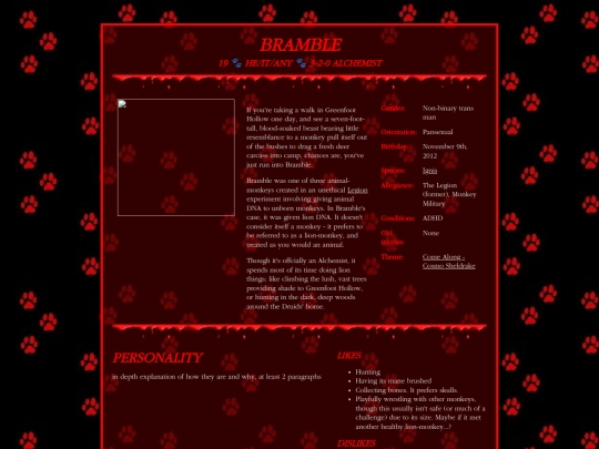 pages/characters/bramble screenshot