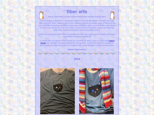 pages/gallery/fiberarts screenshot