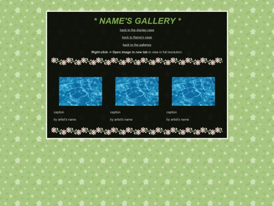 pages/gallery/template screenshot
