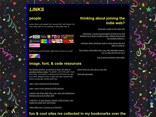 pages/links screenshot